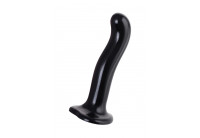 Черный стимулятор для пар P G-Spot Dildo Size M - 18 см.