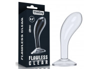 Прозрачный стимулятор простаты Flawless Clear Prostate Plug - 15 см.