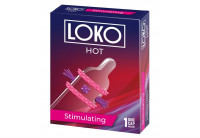Стимулирующая насадка на пенис LOKO HOT с возбуждающим эффектом