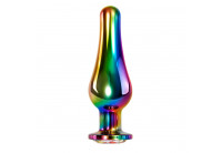 Радужная металлическая пробка Rainbow Metal Plug Large - 12,9 см.