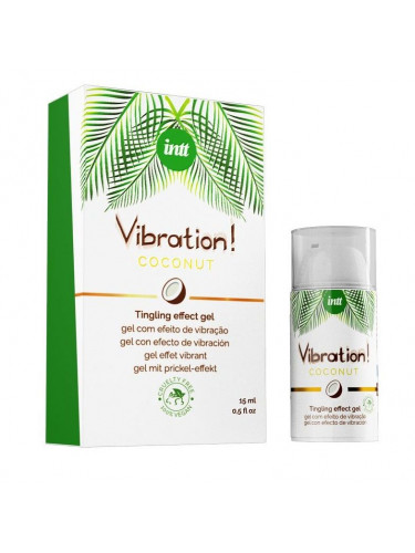 Возбуждающий гель с ароматом кокоса Vibration Coconut - 15 мл.