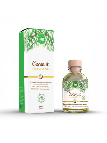 Массажный гель с ароматом кокоса Coconut - 30 мл.
