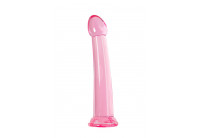 Розовый нереалистичный фаллоимитатор Jelly Dildo XL - 22 см.