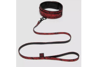 Стильный ошейник с поводком Reversible Faux Leather Collar and Lead
