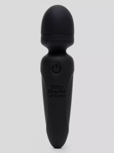Черный мини-wand Sensation Rechargeable Mini Wand Vibrator - 10,1 см.