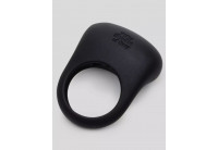 Черное эрекционное виброкольцо Sensation Rechargeable Vibrating Love Ring