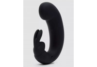 Черный мини-вибратор кролик Sensation Rechargeable G-Spot Rabbit Vibrator - 11,4 см.