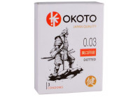 Презервативы с точками OKOTO Dotted - 3 шт.
