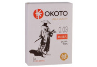 Ультратонкие презервативы OKOTO Ultra Thin - 3 шт.