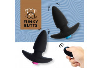 Набор из двух черных анальных плагов для пары FunkyButts