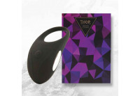 Черное эрекционное виброкольцо Thor Cockring