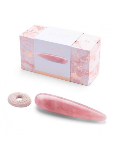 Массажер Le Wand Crystal Wand из розового кварца