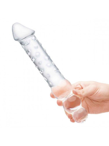 Прозрачный двухсторонний стимулятор 12 Double Ended Dildo - 28 см.