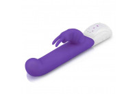 Фиолетовый вибромассажер для G-точки Come hither G-Spot Rabbit - 24,5 см.