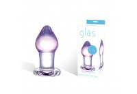 Классическая анальная пробка Amethyst Rain Small - 8 см.