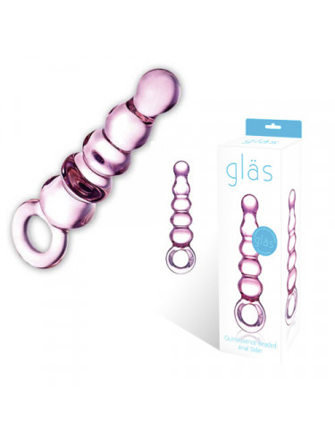 Розовый анальный жезл Quintessence Anal Slider - 19 см.