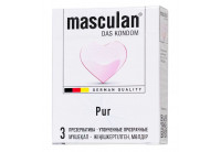 Супертонкие презервативы Masculan Pur - 3 шт.