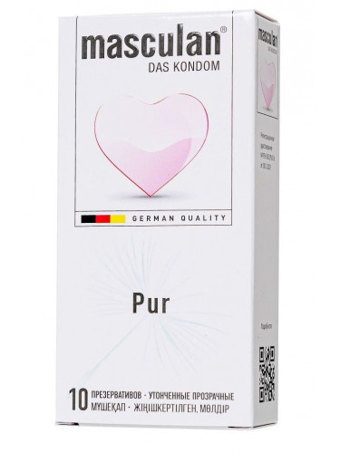 Супертонкие презервативы Masculan Pur - 10 шт.
