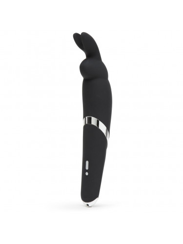 Черный вибратор Rabbit Rechargeable Wand Vibrator - 26,7 см.