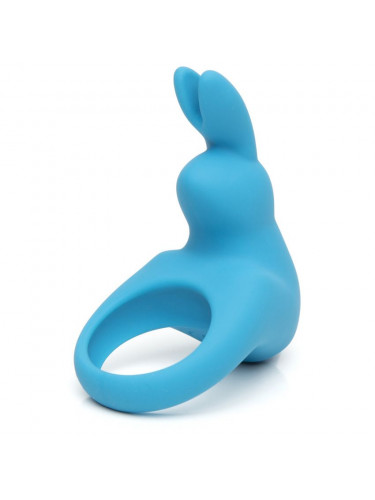 Голубое эрекционное виброкольцо Happy Rabbit Rechargeable Rabbit Cock Ring