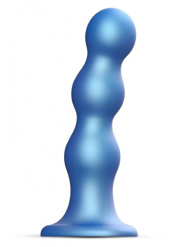 Голубая насадка Strap-On-Me Dildo Plug Balls size L