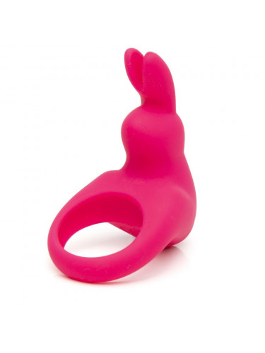 Розовое эрекционное виброкольцо Happy Rabbit Rechargeable Rabbit Cock Ring
