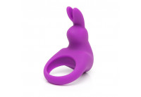 Фиолетовое эрекционное виброкольцо Happy Rabbit Rechargeable Rabbit Cock Ring