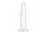 Прозрачный фаллоимитатор-реалистик Crystal - 19 см.