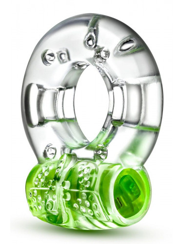 Зеленое эрекционное виброкольцо Arouser Vibrating C-Ring