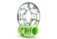Зеленое эрекционное виброкольцо Arouser Vibrating C-Ring