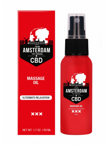 Стимулирующее массажное масло CBD from Amsterdam Massage Oil - 50 мл.