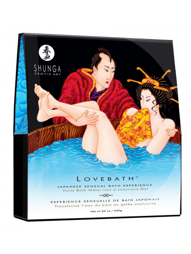 Соль для ванны Lovebath Ocean temptation, превращающая воду в гель - 650 гр.