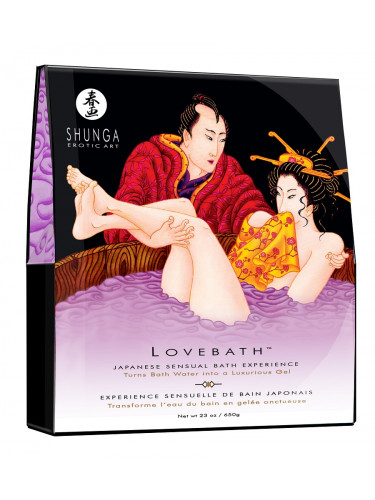 Соль для ванны Lovebath Sensual lotus, превращающая воду в гель - 650 гр.