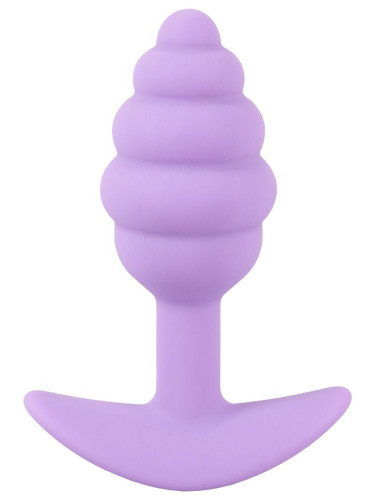 Фиолетовая анальная втулка Mini Butt Plug - 7,5 см.