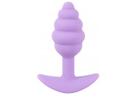 Фиолетовая анальная втулка Mini Butt Plug - 7,5 см.