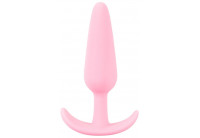Розовая анальная втулка Mini Butt Plug - 8,4 см.