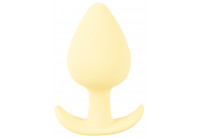Жёлтая анальная втулка Mini Butt Plug - 6 см.