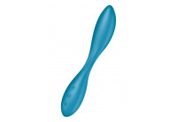 Синий гибкий вибратор Satisfyer G-Spot Flex 1 - 19,5 см.
