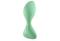 Зеленая анальная втулка с вибрацией Satisfyer Trendsetter