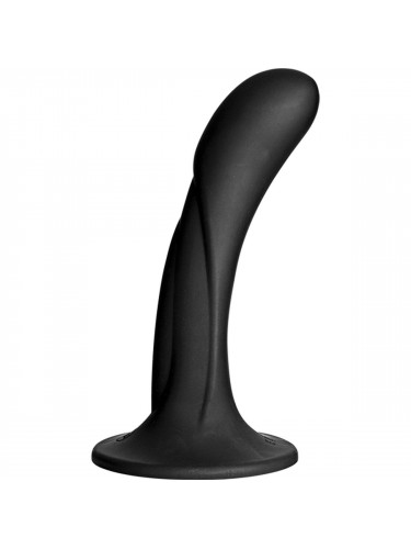 Черная изогнутая насадка Vac-U-Lock G-Spot - 16,5 см.