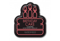 Лубрикант на водной основе со вкусом торта с кремом Wicked Aqua Birthday cake - 3 мл.