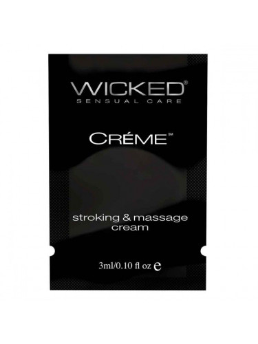 Крем для массажа и мастурбации Wicked Stroking and Massage Creme - 3 мл.