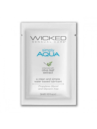 Легкий лубрикант на водной основе Wicked Simply AQUA - 3 мл.