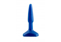 Синий анальный стимулятор Small Anal Plug - 12 см.