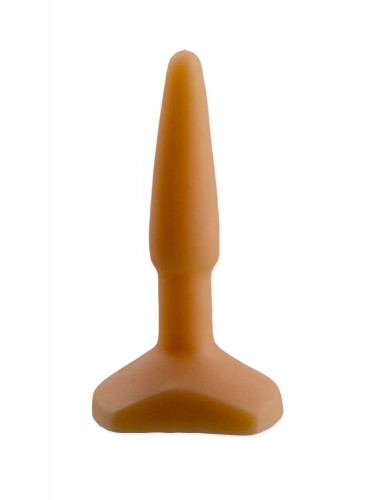 Оранжевый анальный стимулятор Small Anal Plug flash - 12 см.