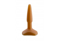 Оранжевый анальный стимулятор Small Anal Plug flash - 12 см.