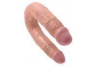 Двусторонний фаллоимитатор U-Shaped Medium Double Trouble - 34,6 см.