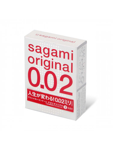Ультратонкие презервативы Sagami Original 0.02 - 3 шт.