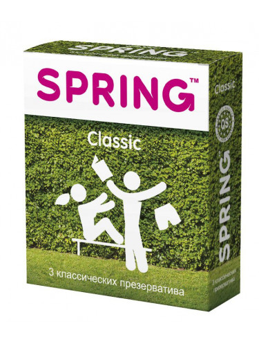 Классические презервативы SPRING CLASSIC - 3 шт.