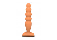 Телесный анальный стимулятор Large Bubble Plug - 14,5 см.